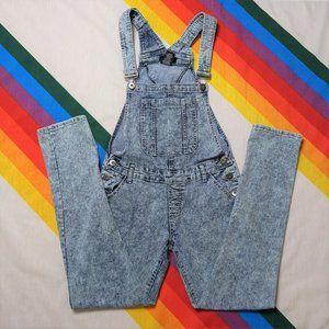 Low-rise Acid-wash Overalls by Hype